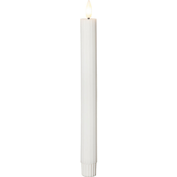 Star LED-Wachskerze 2er-Set 2,1x25cm, weiß 061-63